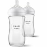 Set di 2 Biberon naturali 3.0 Philips Avent Scy933/02 - 240 ml - in vetro