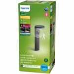 Lampada da terra - PHILIPS - Tyla IR - Antracite - 1 x 1,2 W - 4000 K - Sensore di movimento - Versione UE - immagine 2