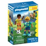 Playmobil 72058 Calciatori, My Life Football Sport & Action, 8 pezzi, età 4+