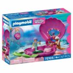 Playmobil 72105 Borsa di conchiglie e sirene, Sirene fantastiche e magiche, 47 pezzi, Età 4+