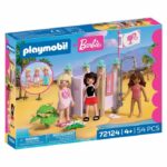 PLAYMOBIL 72124 Capanna sulla spiaggia di Barbie, 54 pezzi, Età 4+
