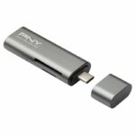 Lettore di schede flash - PNY - R-TC-UA-3N1E01-RB - USB 3.1 e USB-C - Design compatto - Connessione rapida - immagine 2