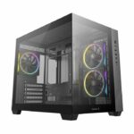 Case per PC - DEEPCOOL - CG330 - Mini Tower - Formato Micro-ATX - 3 ventole ARGB incluse - Nero