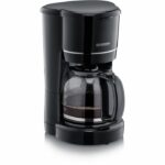 Caffettiera a filtro per un massimo di 10 tazze - SEVERIN - KA4320 - Sistema antigoccia - Filtro permanente removibile - Piastra riscaldante - Nera