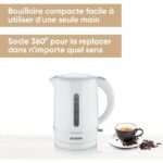 Bollitore elettrico senza fili da 1,7 l - SEVERIN - WK4325 - 1,7 l - Base girevole a 360° - Resistenza riscaldante nascosta - Facile da pulire, Bianco - immagine 2
