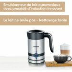 Montalatte a induzione - SEVERIN - SM3584 - Montalatte caldo o freddo 200 ml Acciaio inox - 450 W - Acciaio inox/Nero - immagine 2