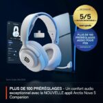 Cuffie da gioco wireless - STEELSERIES - Arctis Nova 5P - Per Playstation - Bianche - immagine 5