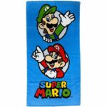 Telo mare in microfibra 100% 70×140 cm  MARIO NINTENDO  Modello NO467