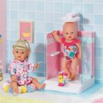 Doccia giocattolo - BABY BORN - Pompa elettronica - Paraspruzzi incluso - Per bambole da 43 cm - Età 3+