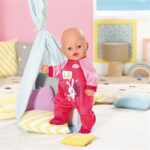 Tutina Baby Born - Rosa - Fantasia Coniglietto - Con Gruccia - Per Bambole da 43 cm