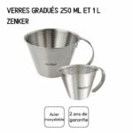 Set di 2 misurini graduati - ZENKER - Acciaio inossidabile - 250 ml e 1 litro - immagine 5