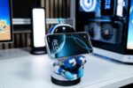 Statuetta PlayStation Astro Bot - EXQUISITE GAMING - Cable Guys - Supporto per cuffie, smartphone o piccoli accessori - 20 cm - immagine 2