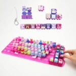 Clickeez - GOLIATH - Mega Keyboard Pack - 1 tastiera + 15 Clickeez + 1 portachiavi - Età 6+