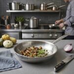 Linea professionale INOXIBAR Poele in acciaio inossidabile - Senza antiaderente - Ø 26 cm - Grigio - Tutte le fonti di calore inclusa l'induzione - immagine 2