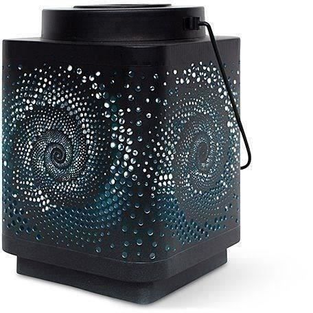 Solar lantern - GARDEN ID Attract - Blue 11 x 11 h15 cm - 6 to 8 hours autonomy - Mobile - On/off button.