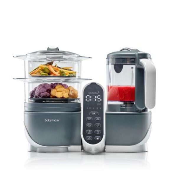BABYMOOV Nutribaby Baby Food Robot (+) Industrial Gray