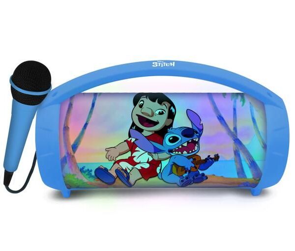 Altoparlante Bluetooth wireless portatile illuminato con microfono Stitch
