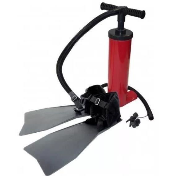 SEVEN BASS - FLOAT TUBE ACCESSORIES Pack - Double action PUMP + Fins