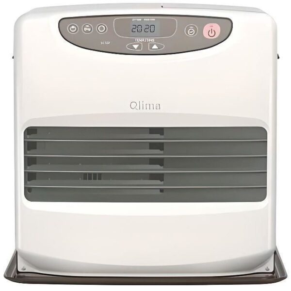 Poele a pétrole électronique Qlima SRE 9046C2 - 4650 W - Volume de chauffe 190 m³ - Blanc perle