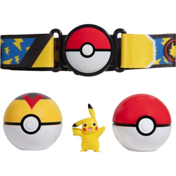 Pokémon Day Pikachu Clip 'N' Go Belt - BANDAI - Pokémon - 1 belt, 2 Poké Balls and 1 5 cm Pikachu figure