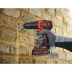 BLACK & DECKER - Percussion Drill - Li Ion Battery 2x18 V + 80 Accessories in Box - Black and Orange - Image 2