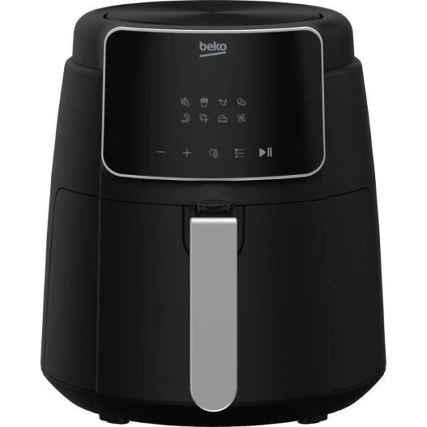 Friggitrice multifunzione senza olio - BEKO - FRL2244B - 1500 W - 3,9 L per 0,8 kg di patatine - 8 programmi - Touch screen - Nera