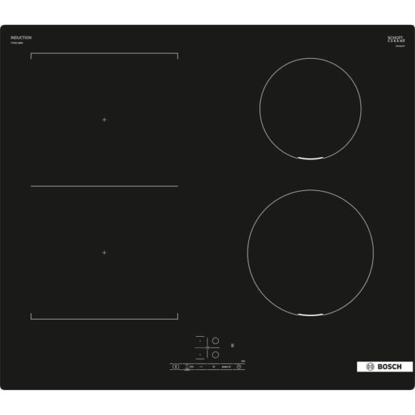 Induction hob 60cm - BOSCH SER4 - PVS611BB6E Black - 4 burners
