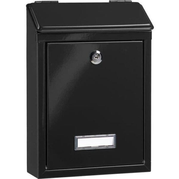 BURG WACHTER MISSIVE 1 door box - Wall - Galvanized Steel - Black