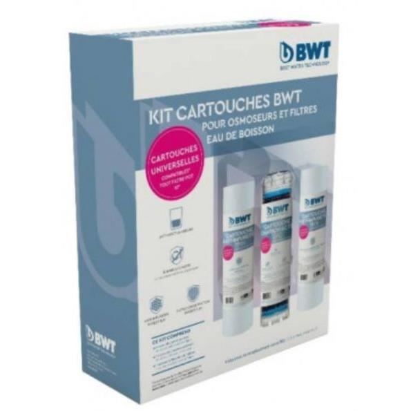 Filter pack - BWT - OSMOSEUR and triplex - Pack of 3 pre-filters for osmosis systems