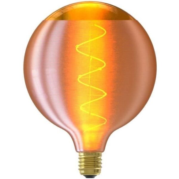 Silk Globe G125 Gold Filament Spiral Bulb 220-240V 4W 140lm 1800K E27 Dimmable