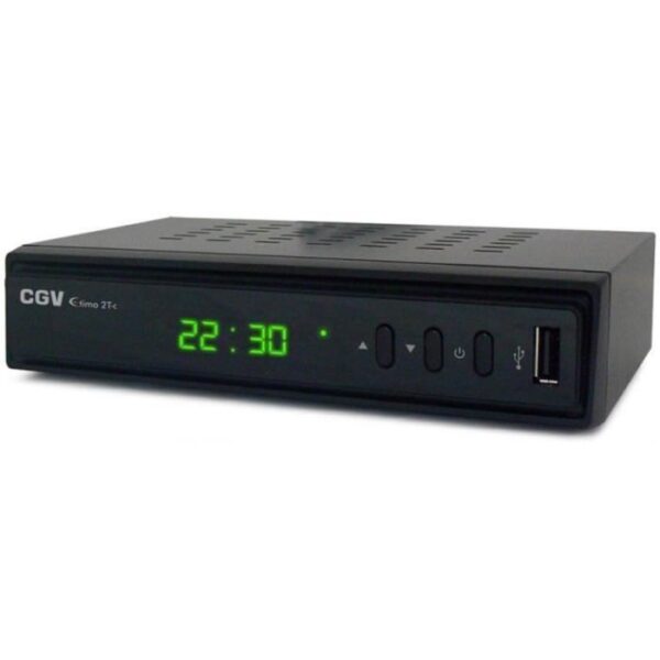 TNT receiver/recorder - CGV - ETIMO 2TC - Double tuner - HD - DVB-T2 HEVC 265