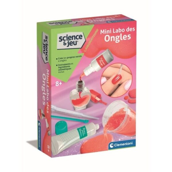 Clementoni - Scienza e Giochi - Mini Nail Lab - Crea il tuo smalto - Da 8 anni in su