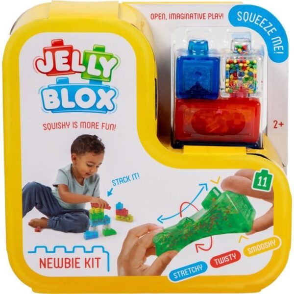 Construction game - GOLIATH - Jelly Blox Newbie Kit - Soft and tactile blocks from 2 years old