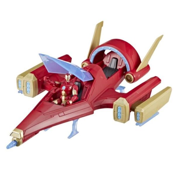Avengers, nave Iron Man con 1 statuetta da 10 cm inclusa, dai 4 anni