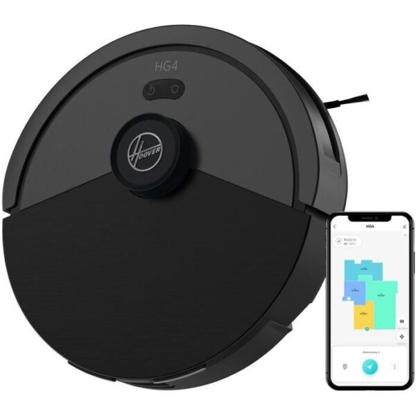 Robot Vacuum Cleaner Dry - HOOVER - HG410D - 4000 Pa - Autonomy: 120 min - 65 dBA