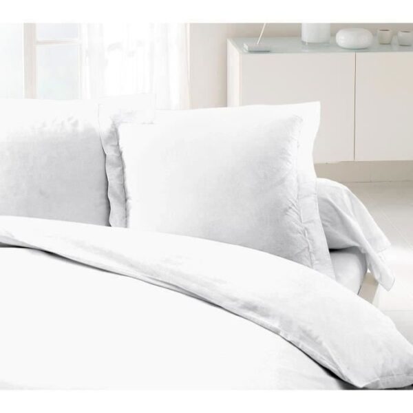 LOVELY HOME Set of 2 Pillowcases 100% cotton 63x63 cm white