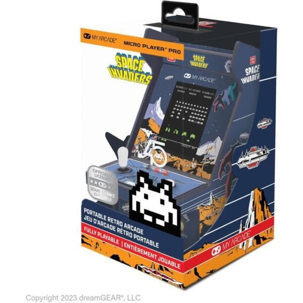 Micro Player PRO - Space Invaders - Retrogaming game - 7cm High Resolution Screen