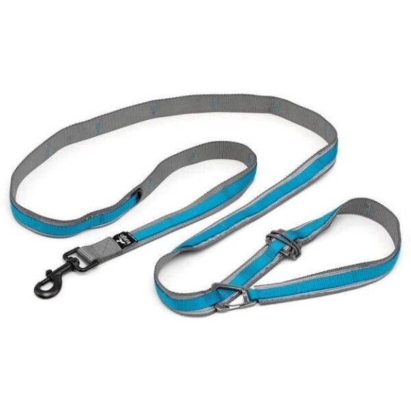 Hands-free leash - KURGO - QUANTUM - 6 positions - 120 to 180 cm - Blue