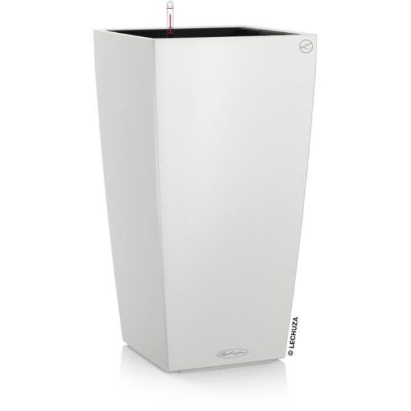 Cubico Color 40 Jardiniere - LECHUZA - White - With water reserve - Complete kit