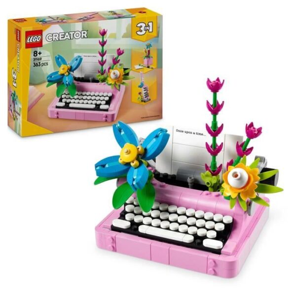 LEGO Creator 31169 3-in-1 Flower Typewriter - Game for Girls Ages 8 and Up