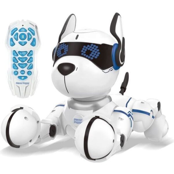 Power Puppy - My intelligent programmable and tactile robot dog with remote control - LEXIBOOK