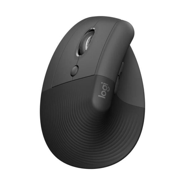 Logitech Lift Left Ergonomico Vertical Mouse Wireless per mancini, Bluetooth o ricevitore USB Logi Bolt, Silenzioso