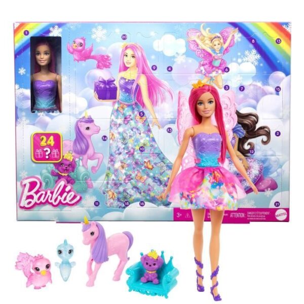 Barbie-Advent Calendar Barbie Dreamtopia-Doll and Accessories HRG90