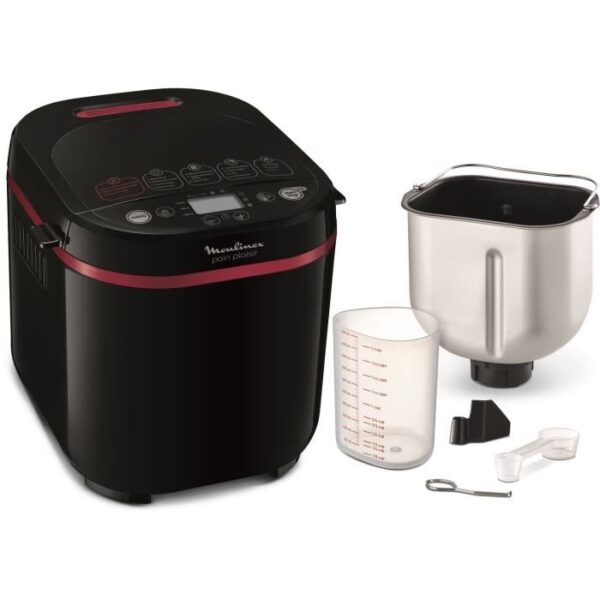 MOULINEX - Fun Bread 1kg-bread machine 17 programs, color black and purple - OW220830