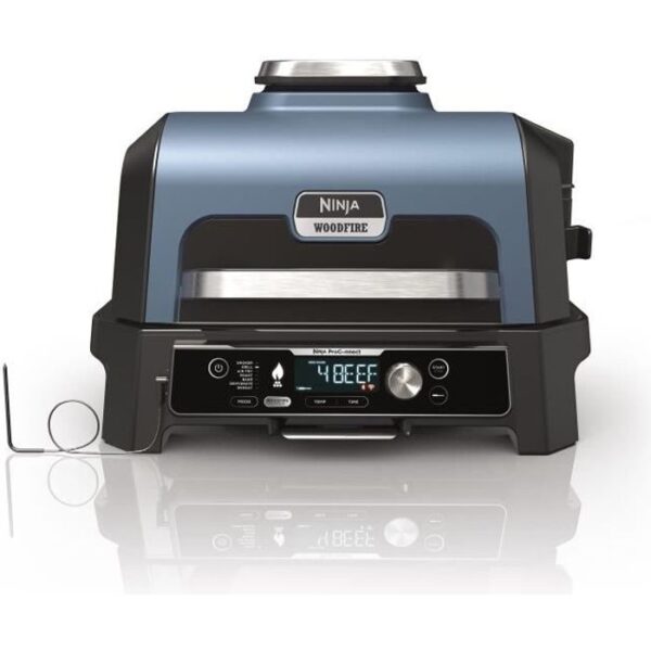 Electric barbecue with smoker and thermoprobe - NINJA - Woodfire Pro Connect XL - OG901EU - Woodfire pellets