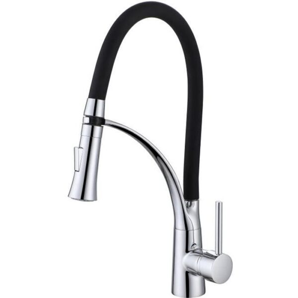 Kitchen faucet - Mechanical mixer - 360 ° rotary - Oceanic - with shower - in silicone