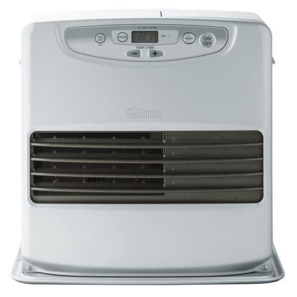 QLIMA SRE7037C 3700 watt Stufa elettronica a cherosene - Modalità SAVE - Rilevatore Co² - Sicurezza ribaltamento - Programmabile - NC