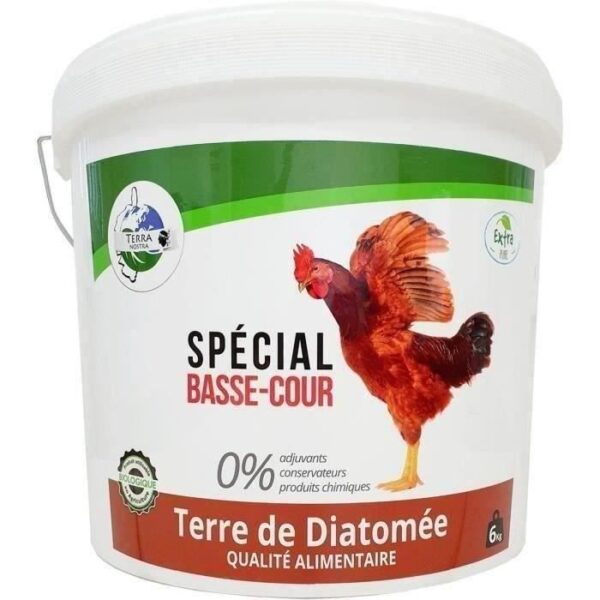 TERRA NOSTRA 100% Diatomaceous Earth - Special farmyard - 6 kg bucket