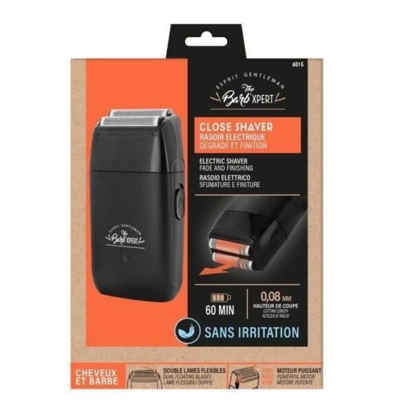 Rasoio elettrico THE BARB' XPERT 6015 - Sfumature e doppie finiture - Lame flessibili e motore potente - Nessuna irritazione