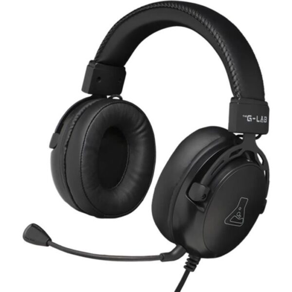 Wired Gaming Headset - THE G-LAB - KORP TITANIUM - Microphone - PC/PS4/Xbox One - Black
